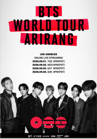 [2 - 3 & 6 - 7 SEPTEMBER] BTS WORLD TOUR 'ARIRANG' IN LOS ANGELES